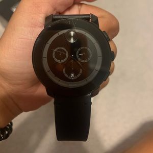 Movado men’s black watch